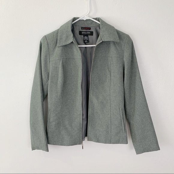 New York and Company zip up blazer jacket - Picture 2 of 6